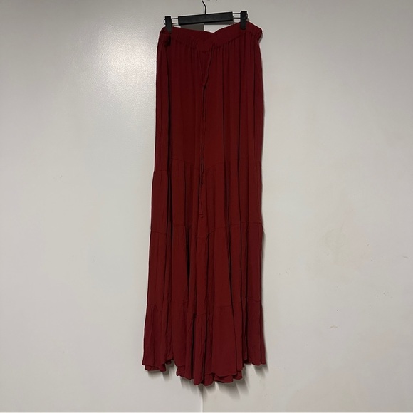 Fashion to Figure Plus Size Ariella Tie Waist Tiered Pants Size 0X - Picture 4 of 9